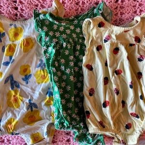 Baby Romper Set - Floral and Ladybug Designs